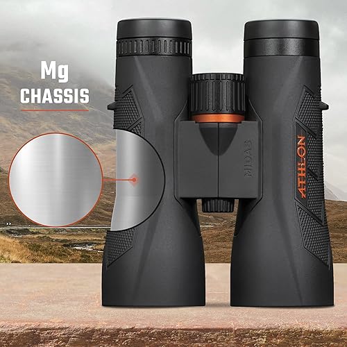 Miniatura 8 de Athlon Optics Midas G2 - Binoculares UHD de 10 x 50 para adultos y niños, impermeables, de alta potencia duraderos para observación de aves, caza,