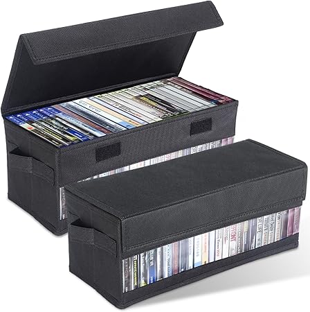 Amazon.com: CCidea CD Storage Boxes - Pack of 2 CD Cases - 14