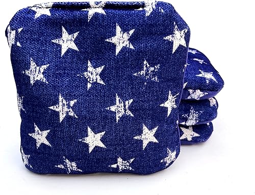 Miniatura 2 de Bolsas de Cornhole profesionales de doble cara, 16 onzas, 6 x 6 pulgadas con relleno de resina de alta calidad, bolsas de frijoles profesionales