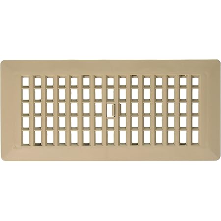 Imperial Manufacturing RG0244 4-Inch By 10-Inch Louvered Floor Register, Almond, Finish Compounds - Canada - View #10