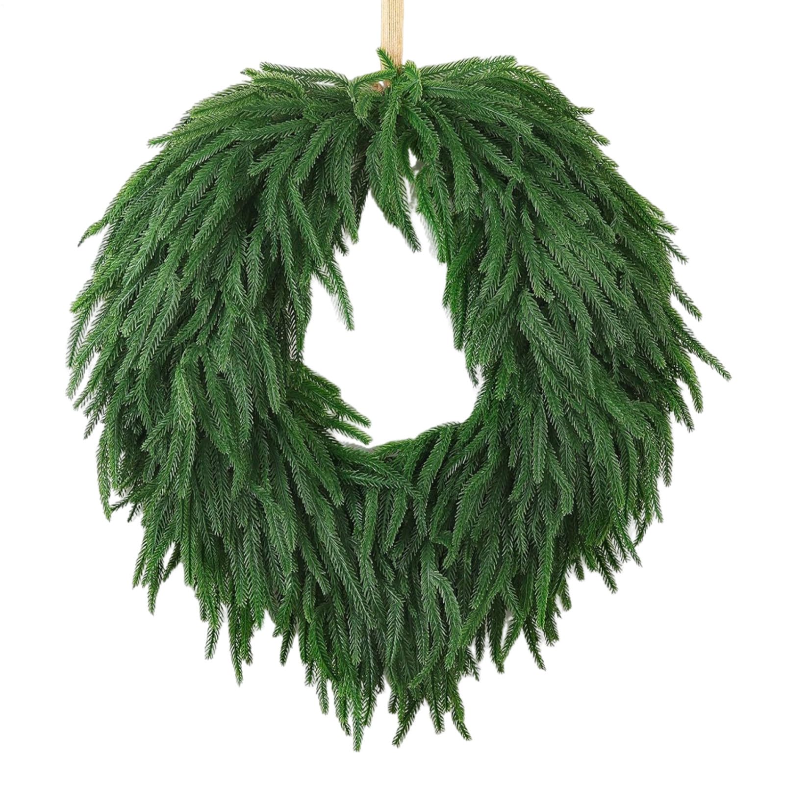 Künstlicher Kiefers Weihnachtskränze 60cm Große Türkranz Für Haustür, Tannenkranz Weihnachtsgirlande, Adventskranz Weihnachtsdeko Für Innen Und Außenbereich, Wand, Schaufenster, Kaminsims