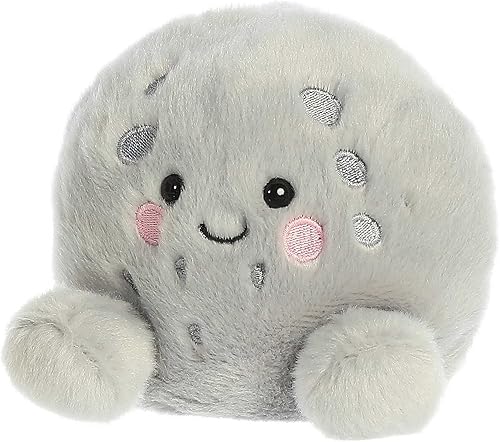 Miniatura 5 de Aurora Adorable Palm Pals Celene Moon Animal de peluche Juego de bolsillo Diversión coleccionable Gris 5 pulgadas