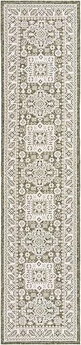 Miniatura 452 de Rugs.com Outdoor Aztec Collection Alfombra – 4 x 6 pies alfombra de tejido plano gris carbón perfecta para salas de estar, grandes comedores, planos