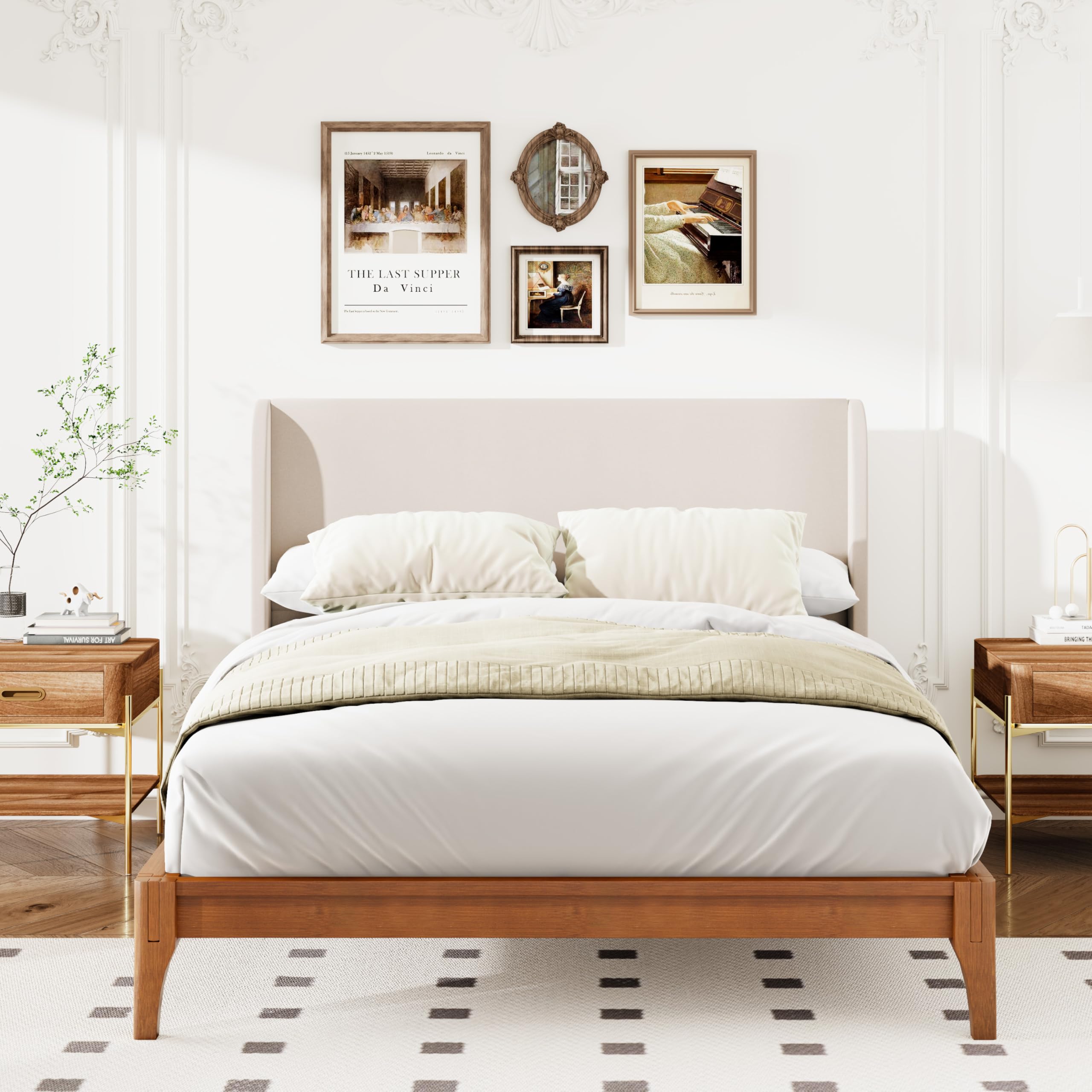 Amazon.com: GDFStudio 12 Inch King Size Platform Bed Frame