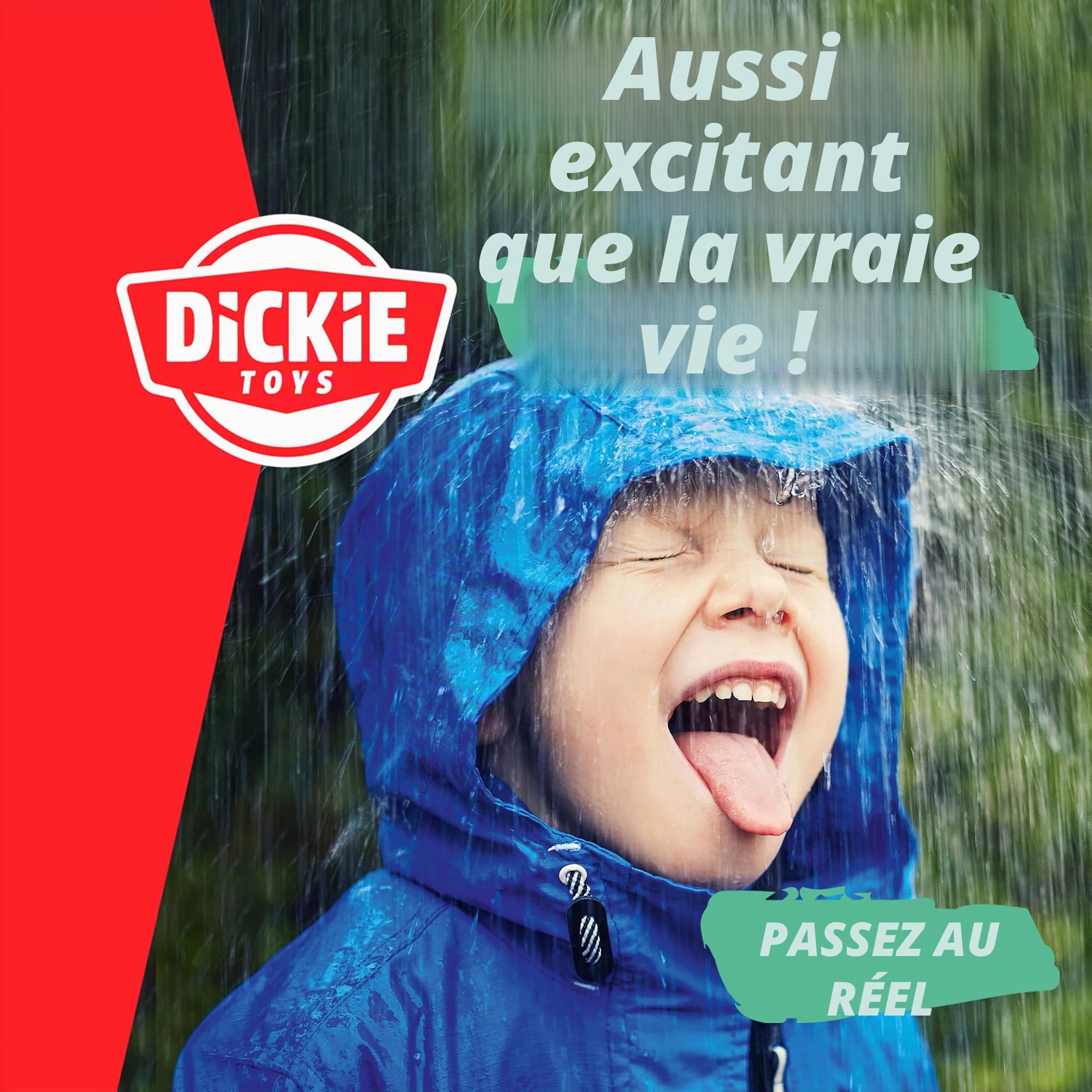 Dickie Toys Volvo Bagger Tough Excavator (26 cm) – Pelle Jouet pour Enfants à partir de 3 Ans avec Roue Libre, Bras et Pelle Mobiles, Convient comme Jouet de Sable