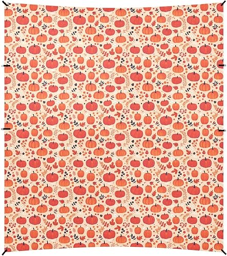 Miniatura 2 de Tienda de campaña de cabaña de playa con calabazas rojas y anaranjadas, UPF50+, ligera, grande, incluye pala de arena, sacos de arena, postes de