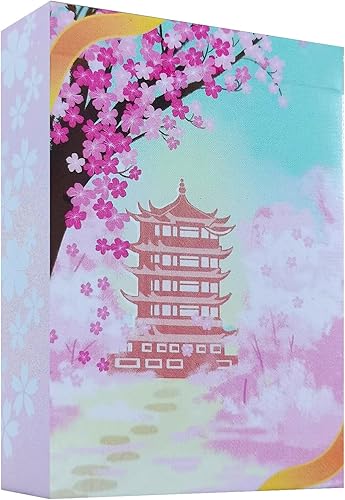 Cartas de juego de cardenas de cerezo en flor de cerezo, cartas de póquer, baraja de póquer novedosa para niños y adultos, barajas de cartas para