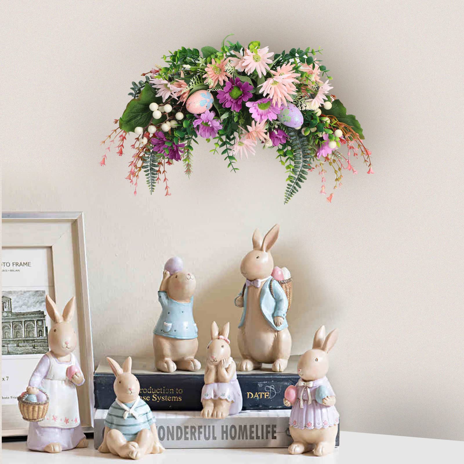 Amazon.com: MOTUZP 19.7inch Floral Swag, Spring Daisy Flower