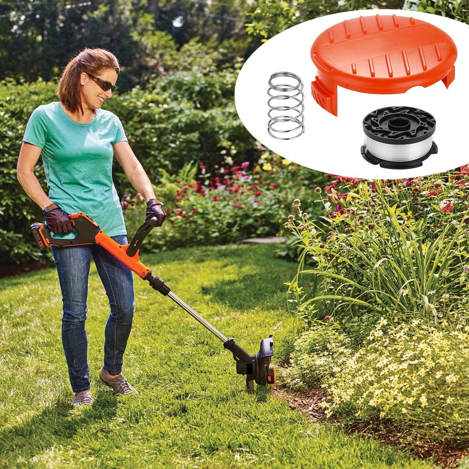 6 Bobine Filo Decespugliatore Black Decker - Ricambio Per STC1820, ST5530, GLC1823L20 E Altri Modelli - Foto 7