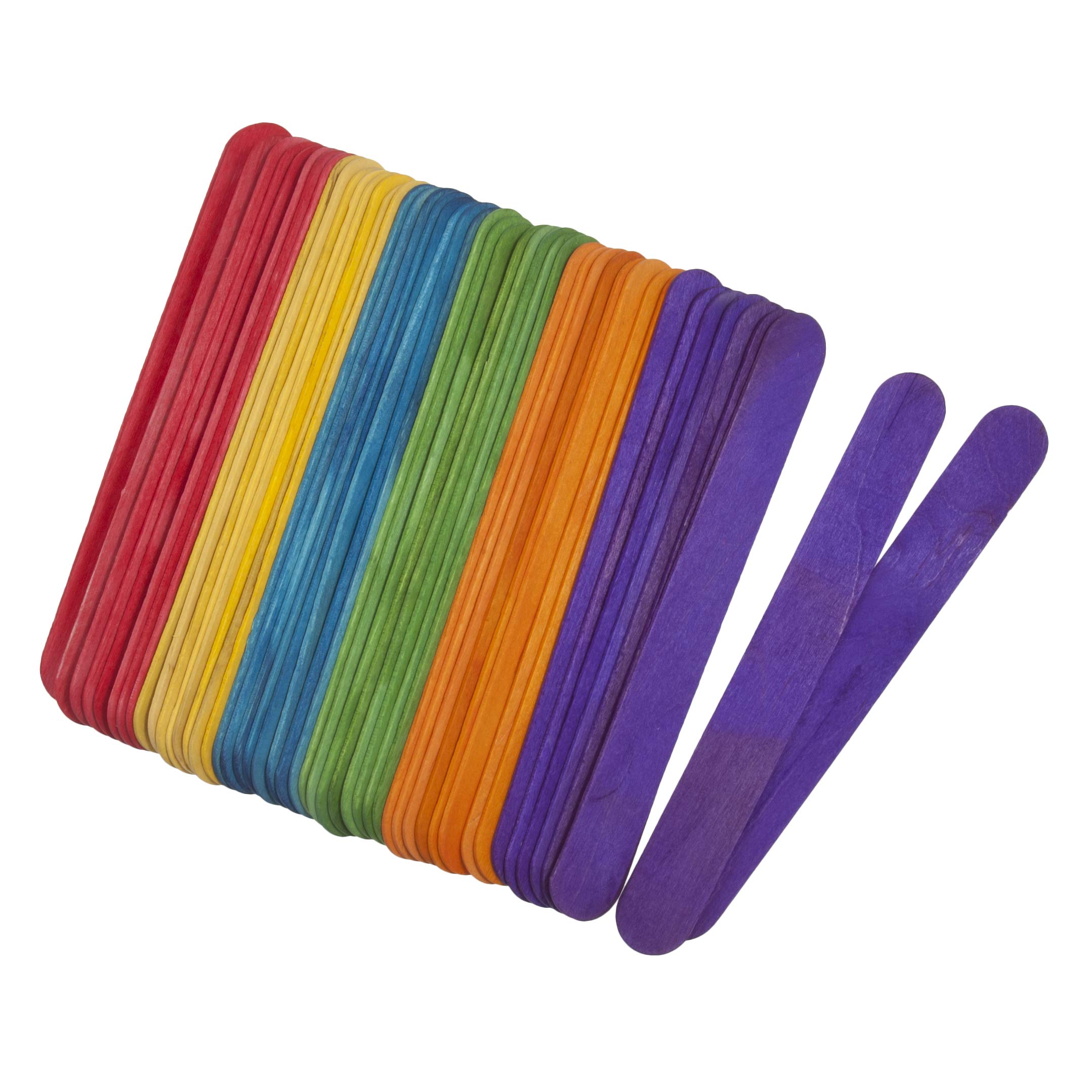 Trimits Lolly Pop Sticks, Large, Wood, Multi, 150 x 18 x 1.6mm