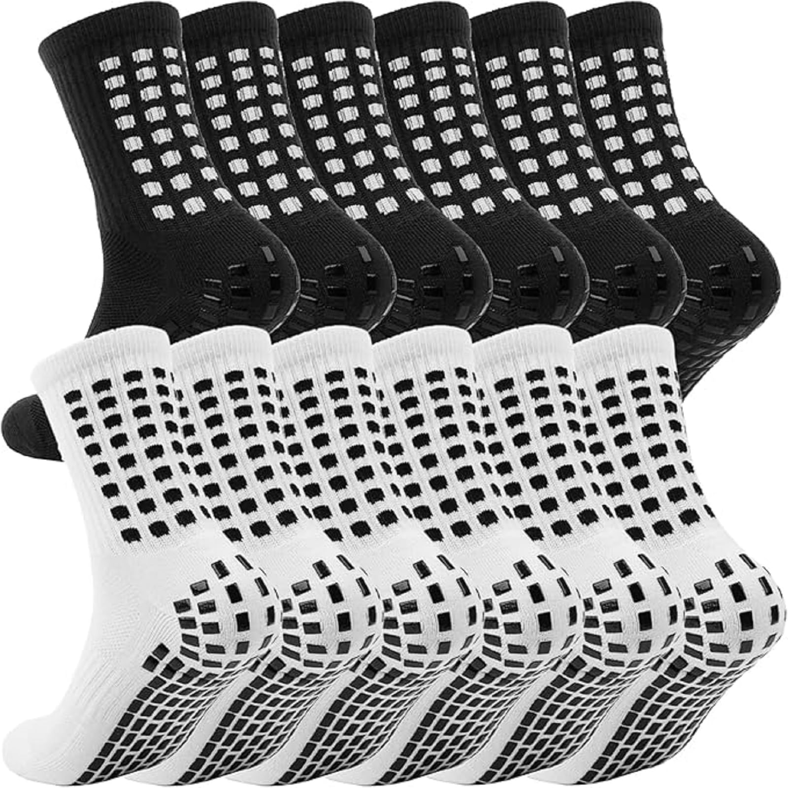 fjberrtsat Men's Socks Soccer Non Skid Ball Football Socks Anti-Slip Athletic Non Slip Pads for Basketball Sports Sock