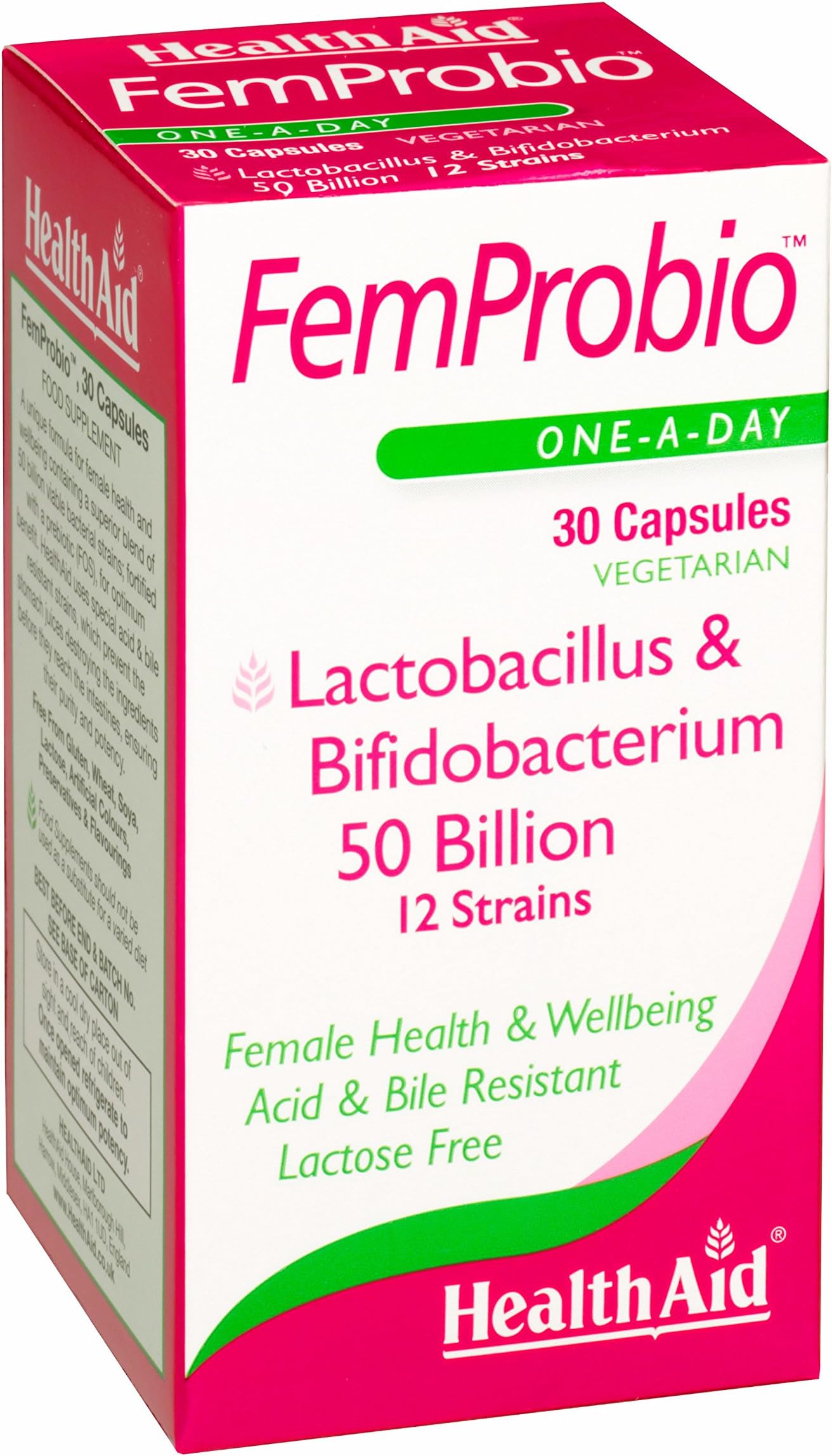 FemProbio - Probiotics - 30 Vegetarian Capsules