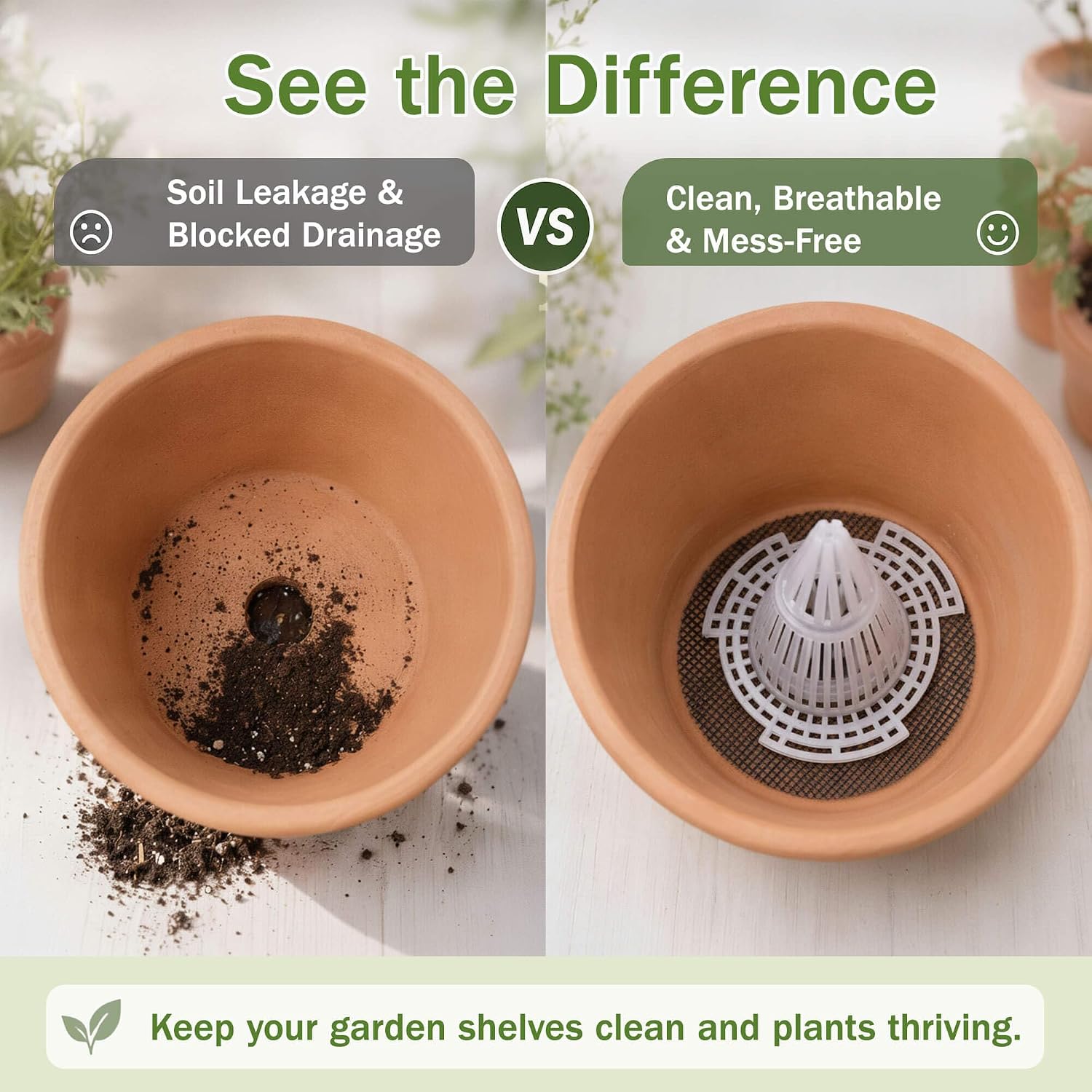 Plant Pot Drainage Kit, 60 Pack image 5