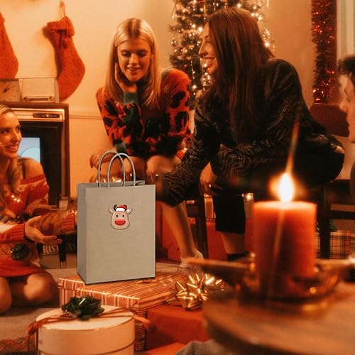 Miniatura 6 de Swingers 200 bolsas de papel pequeñas de regalo de 5.25 x 3.75 x 8 pulgadas con asas, bolsas de papel marrón, bolsas de papel kraft, bolsas de venta