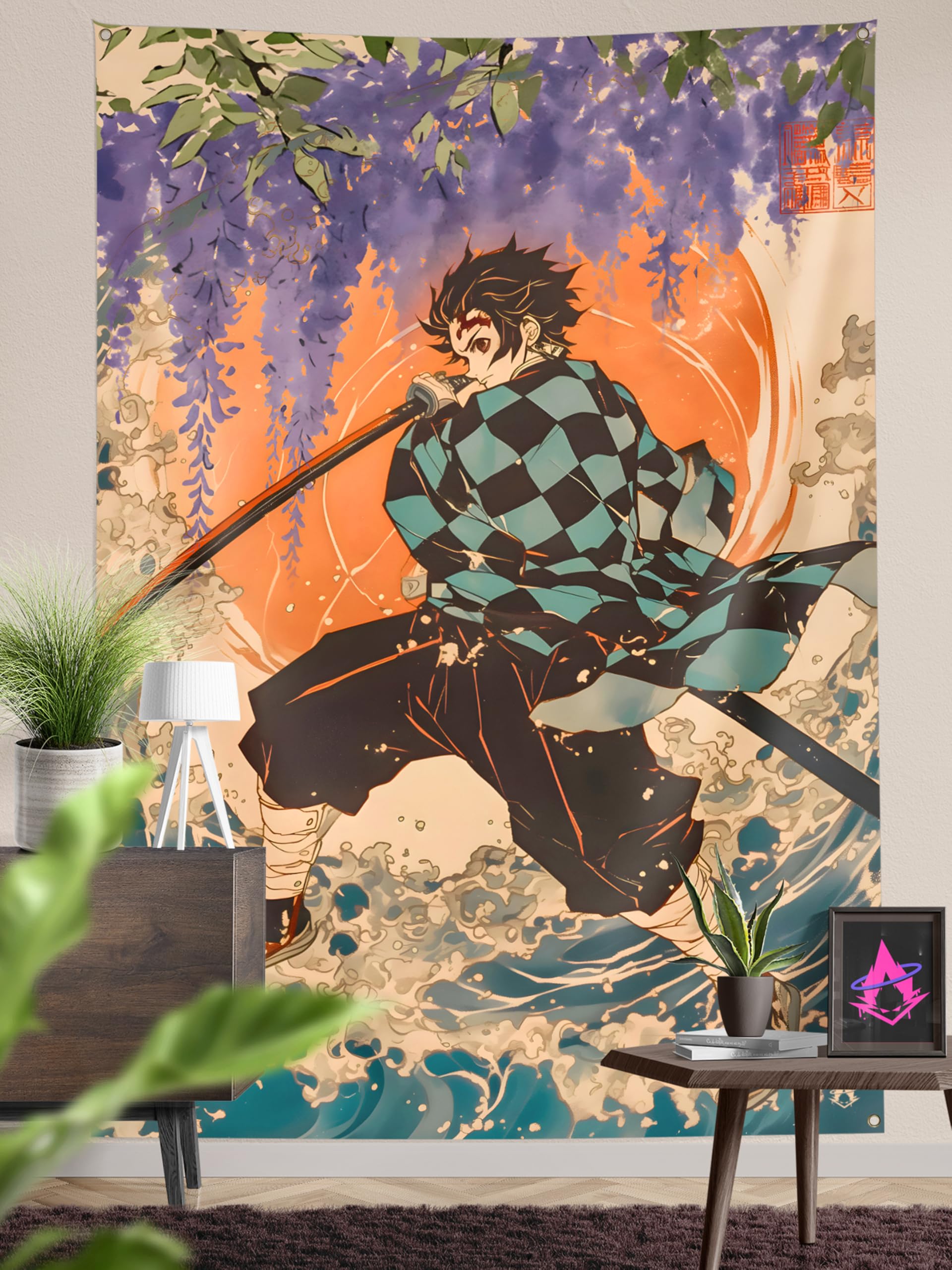 Thunder Warrior Anime Tapestry - Wall Decor -10
