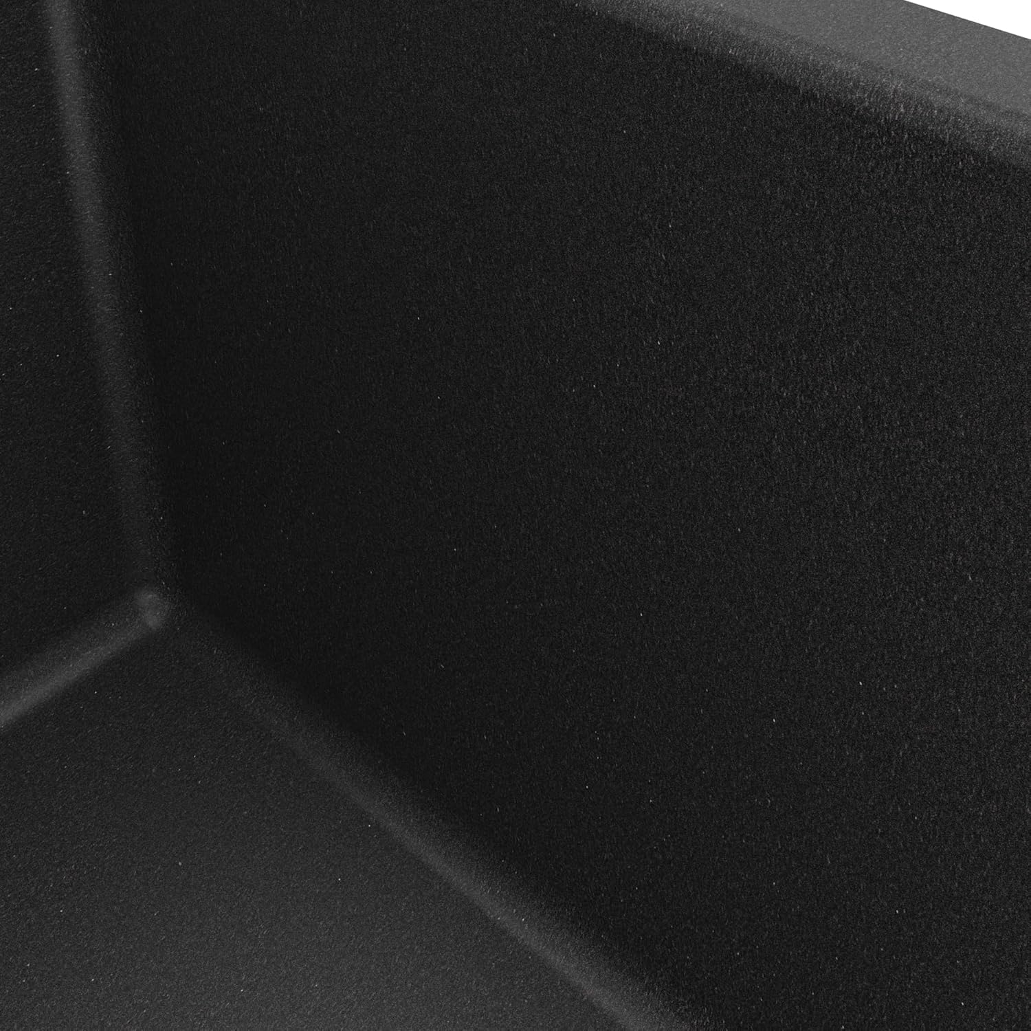 Karran QU-820 Undermount 24.38 in Single Bowl Quartz Kitchen Sink in Black