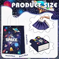 Vista 2 de Outus 24 piezas de bolsas de recuerdos de fiesta espacial, bolsas de regalo de galaxia, bolsas de papel para dulces de astronautas, bolsas