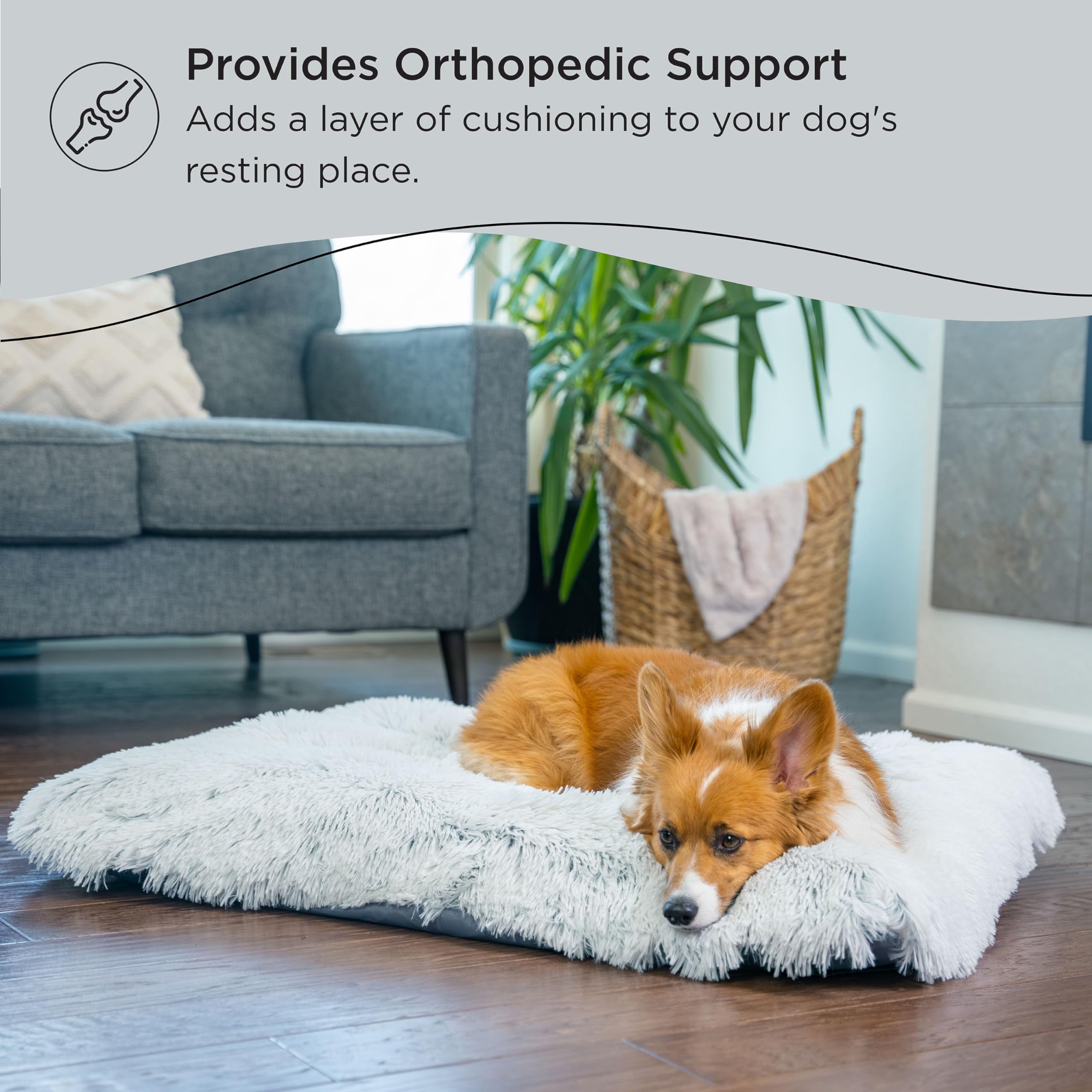 Best Friends by Sheri 4in1 Orthopedic Nap Mat Shag Dog Mat for