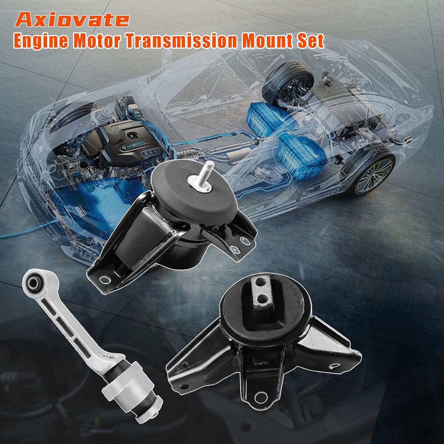 Engine Motor and Trans Mount for Kia Sorento 3.3L 2016 2017 2018 2019 2020 at Only-FWD Replace OE A71094, A71204, A71102 Set of 3