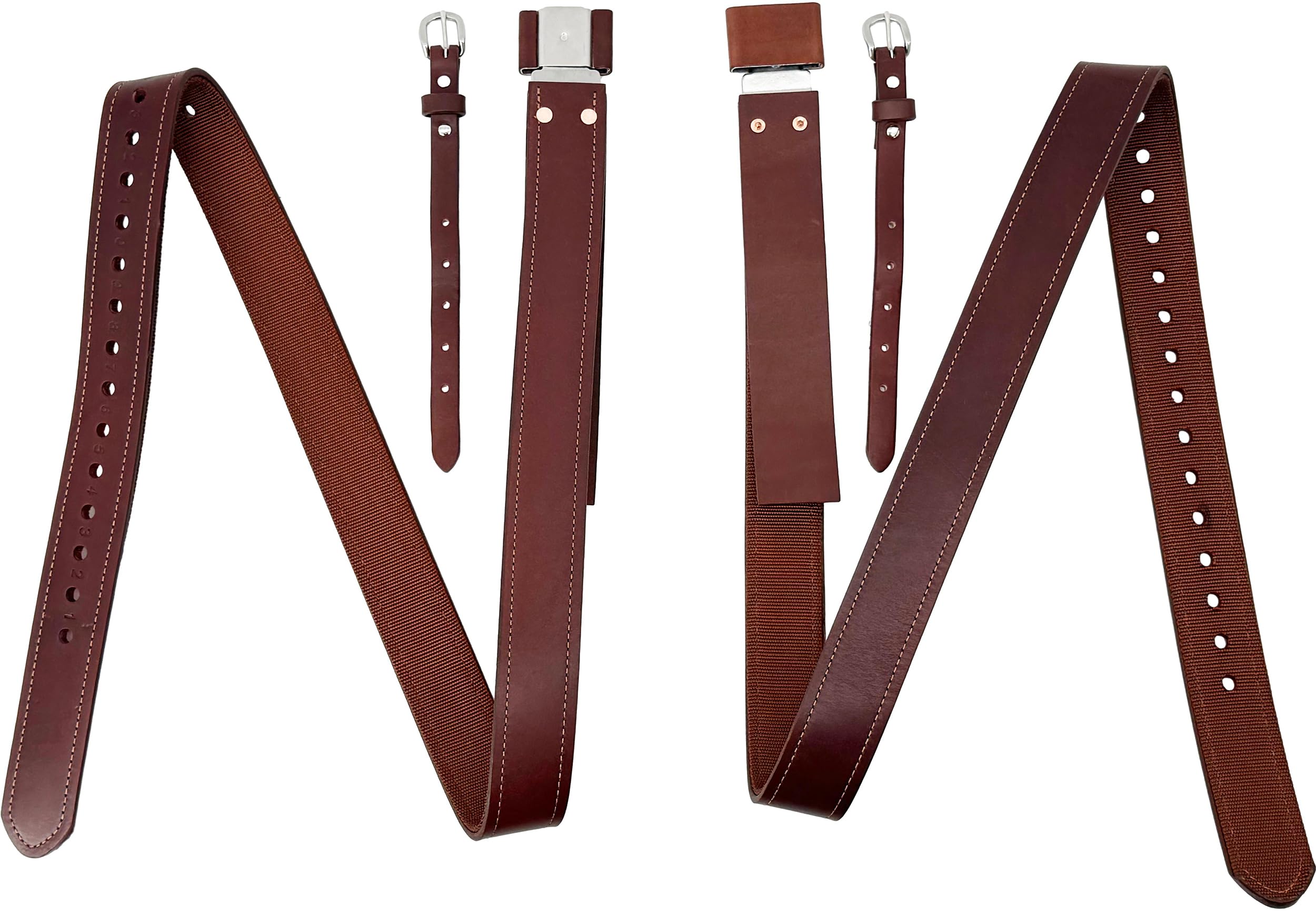 Jeereal Westernsattel Ersatz-Fender Steigbügelriemen Paar mit Hobble Straps Edelstahl Blevin Schnallen 5,1 cm Breite