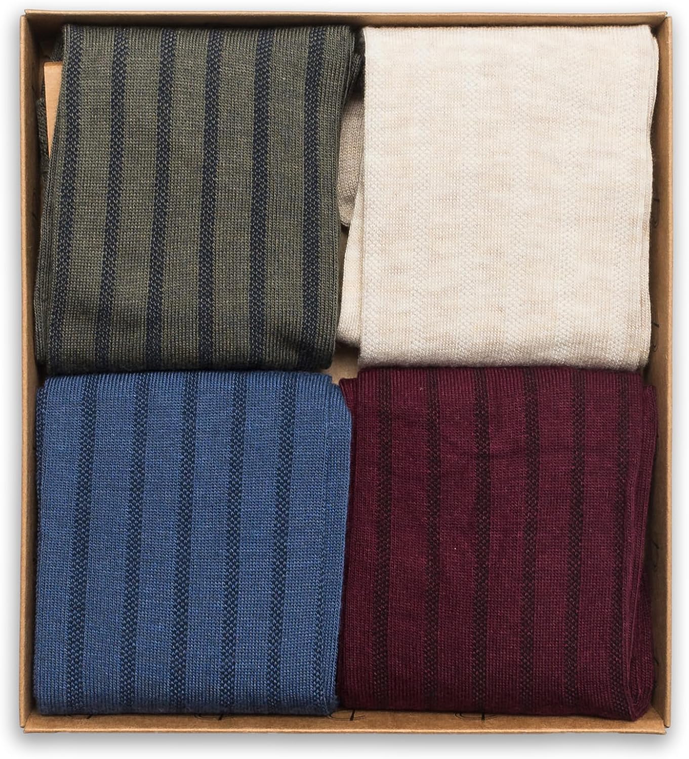 RAFRAY Bamboo Viscose Dress Socks Classic, Men's Premium Lightweight Thin Crew Socks With Gift Box, 4 Pairs, Size US M 7-11.5 / EU: 40-44 - Image 4