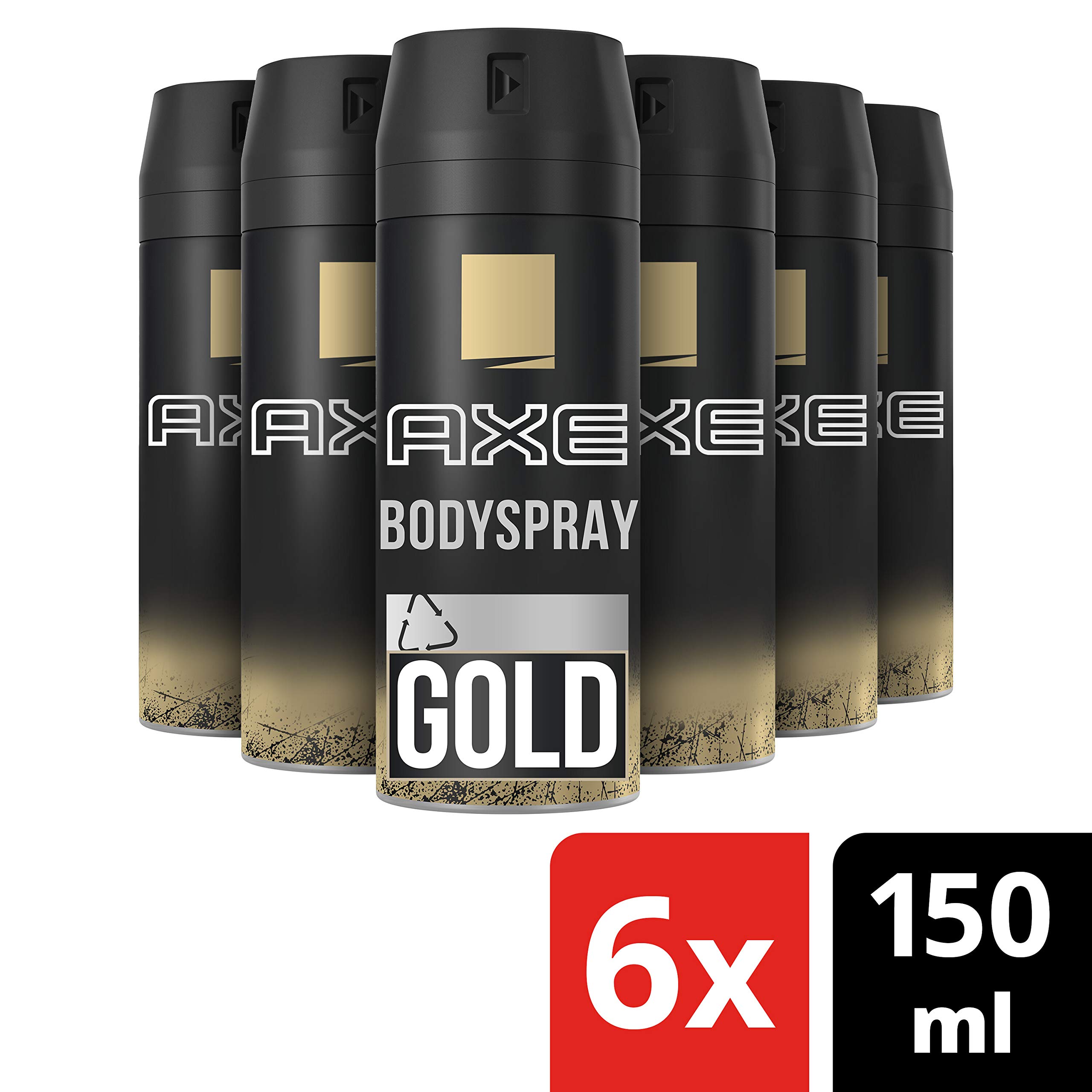 Axe Body Spray Gold Deodorant - 6 x 150 ml : Amazon.com.be: Beauty