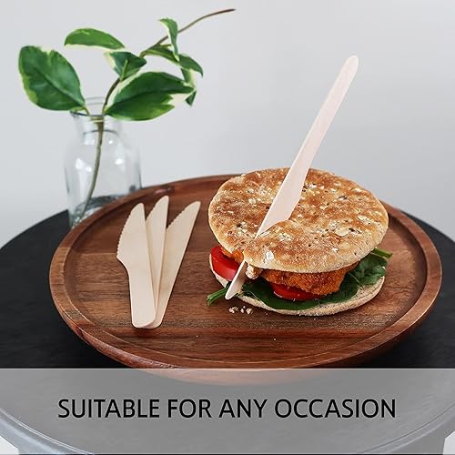 Miniatura 6 de Juego de cubiertos de madera desechables ecológicos | 150 unidades - 50 tenedores, 50 cucharas, 50 cuchillos