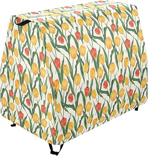 Funda para mesa de agua para niños, tulipanes rojos y amarillos, cubierta de mesa al aire libre para lluvia, ducha, estanque, mesa de agua