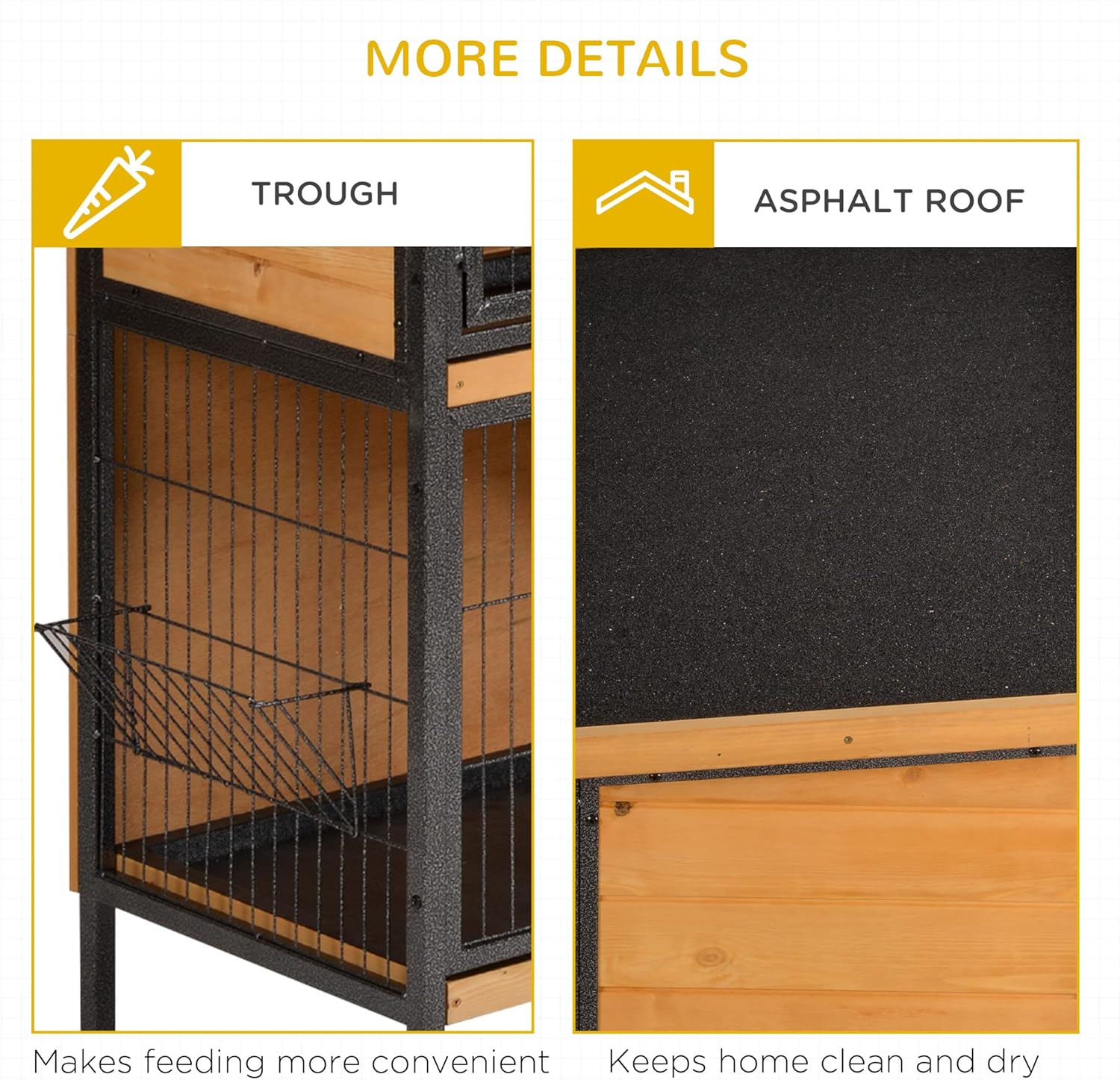 Large 2-Story Wooden and Metal Guinea Pig Playpen