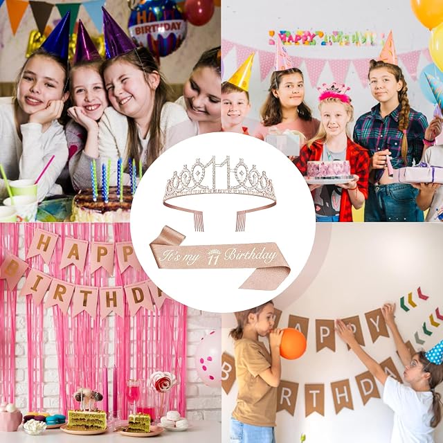 Foto 5 de 5 de Anicy Corona de cumpleaños para niña de 11 cumpleaños