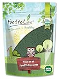 Food to Live - Organic Chlorella Powder, 8 Ounces — Non-GMO, Kosher, Raw Green Algae, Vegan Superfood, Bulk, Pure Vegan Green Protein, Great for Drinks, Broken Cell Wall