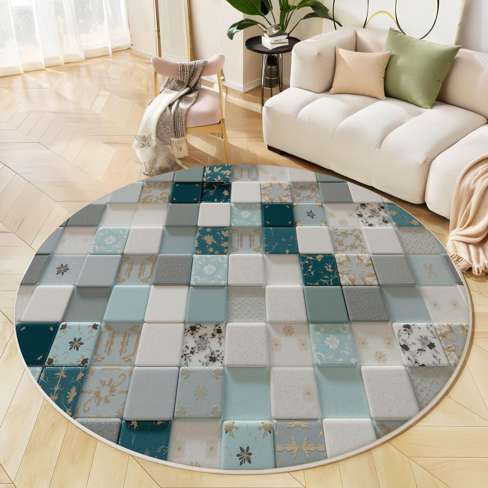 Moquette lavable poils courts et tapis 3D antidérapant pour chambre