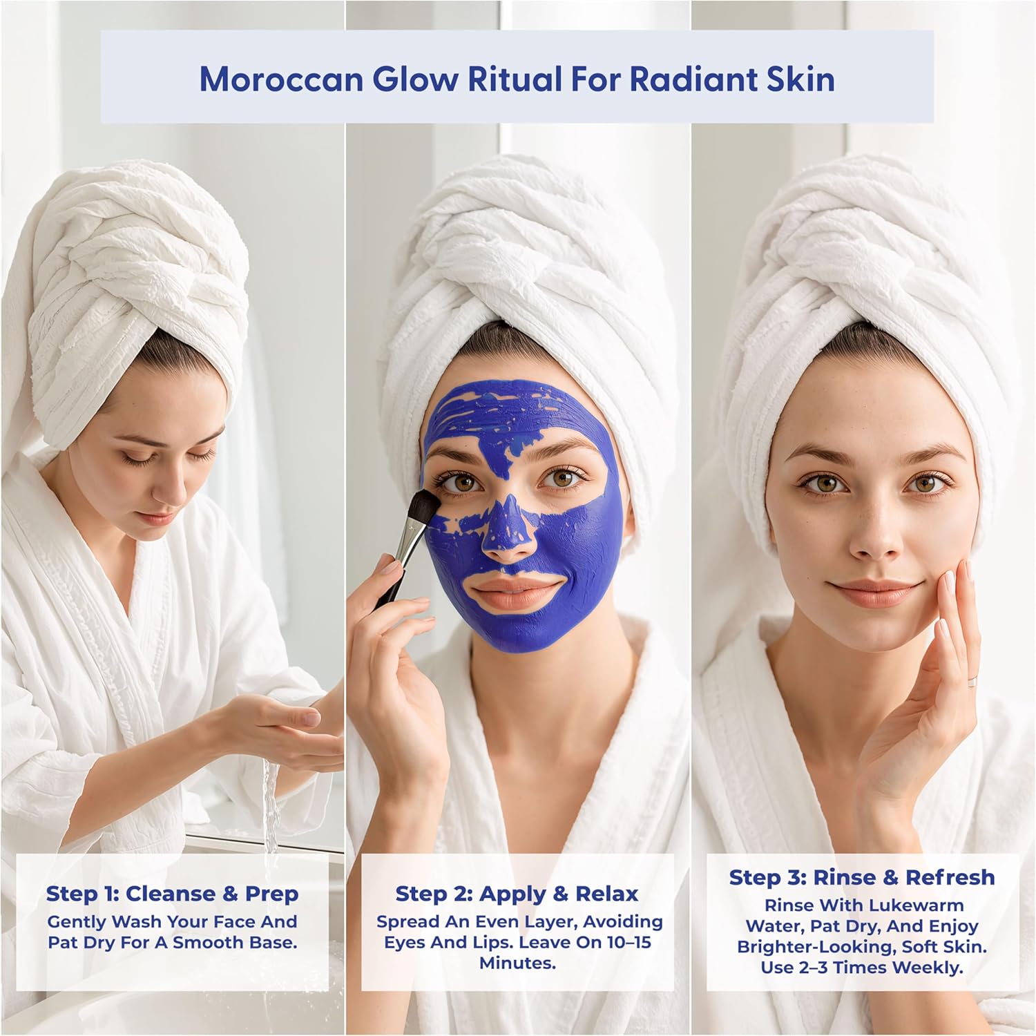 Nila & Vitamin C Brightening Facial Mask | Pore Refining Clay Mask for Face with Honey & White Clay | Face Masks Skincare to Even Tone & Restore Glow 3.5 oz/100 g - Image 5