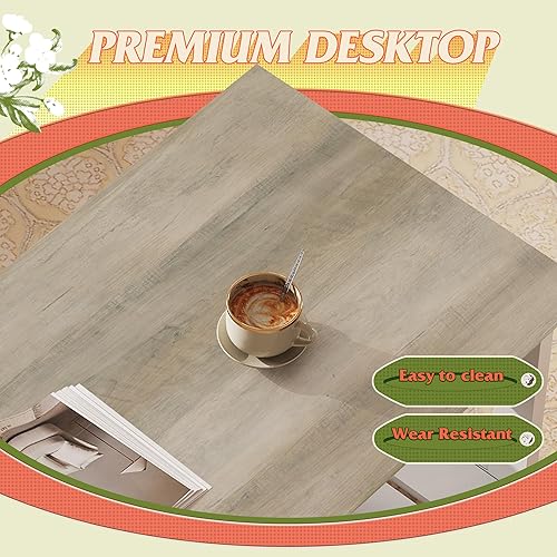 Miniatura 19 de WLIVE Mesa auxiliar pequeña para sala de estar, mesa de centro industrial moderna de 31.3 pulgadas con estante de almacenamiento y marco de metal,