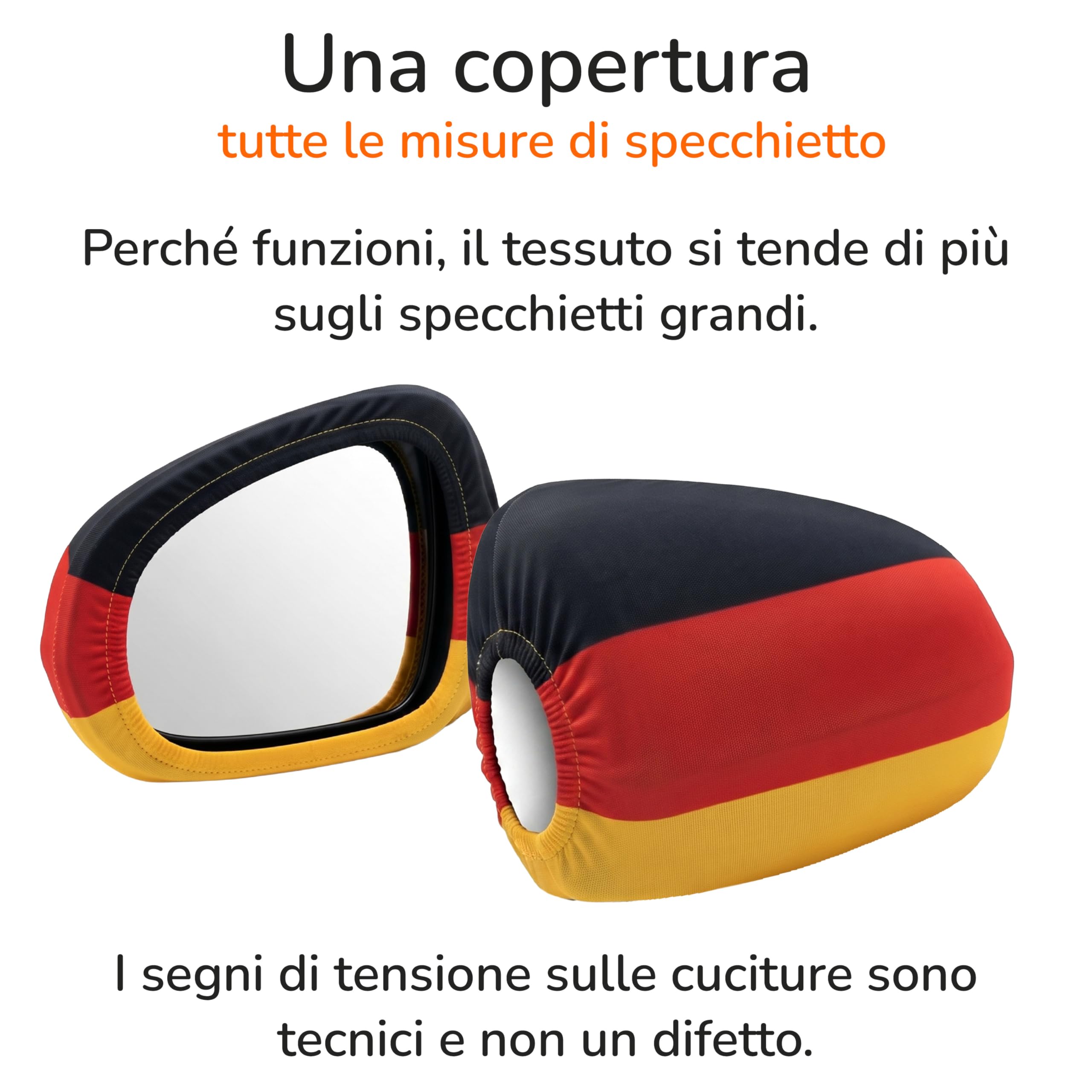 Upgrade4cars Bandiera per Auto Germania 45x30 cm Nero Rosso Oro Mondiali 2026