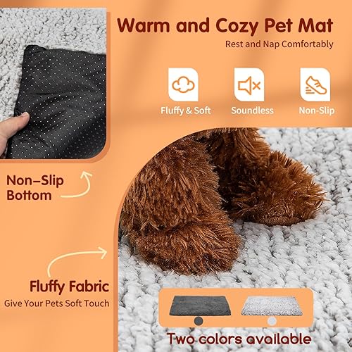 Miniatura 3 de Nobleza Cama autocalentable para gatos, tapete térmico súper suave para dormir, lavable, antideslizante, autocalentable, para gatos pequeños y