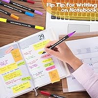 Vista 6 de 80 marcadores para colorear para adultos, sin sangrado, doble punta fina y rotuladores de pincel, juego de marcadores de colores artísticos