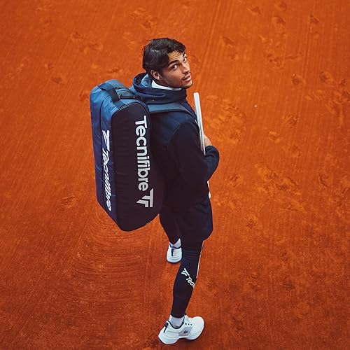 Miniatura 7 de Tecnifibre Tour Endurance Serie de bolsas de tenissquash (RS, BLANCO, MARINO) - La mejor bolsa impermeable y resistente a los rayos UV
