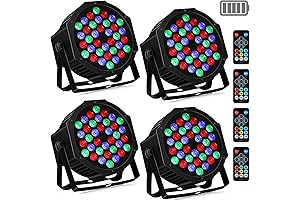 Battery-Powered Stage Uplights for Events