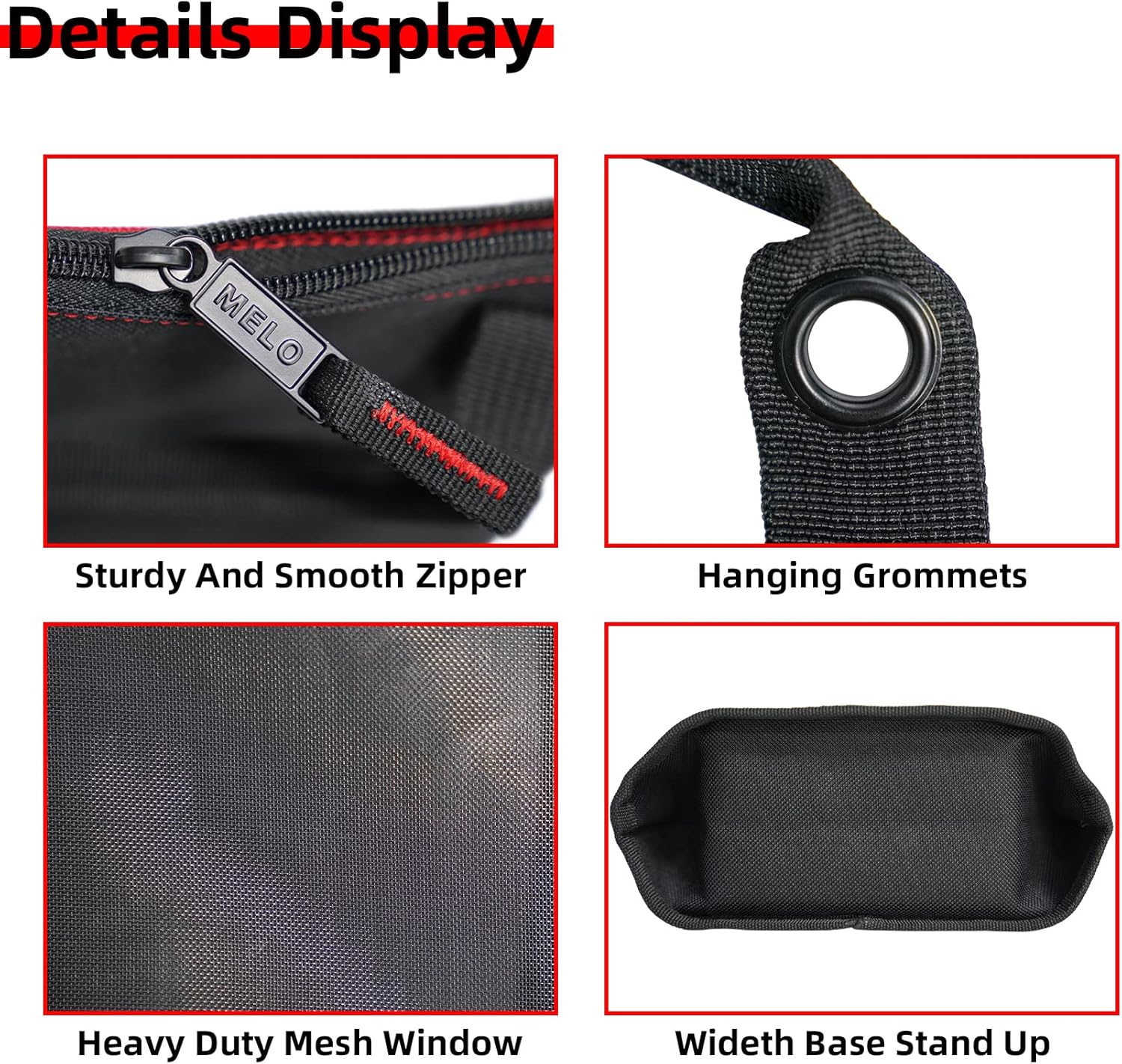 MELOTOUGH Welding Tool Backpack, 3 Pack Tool Pouch Zipper Bag