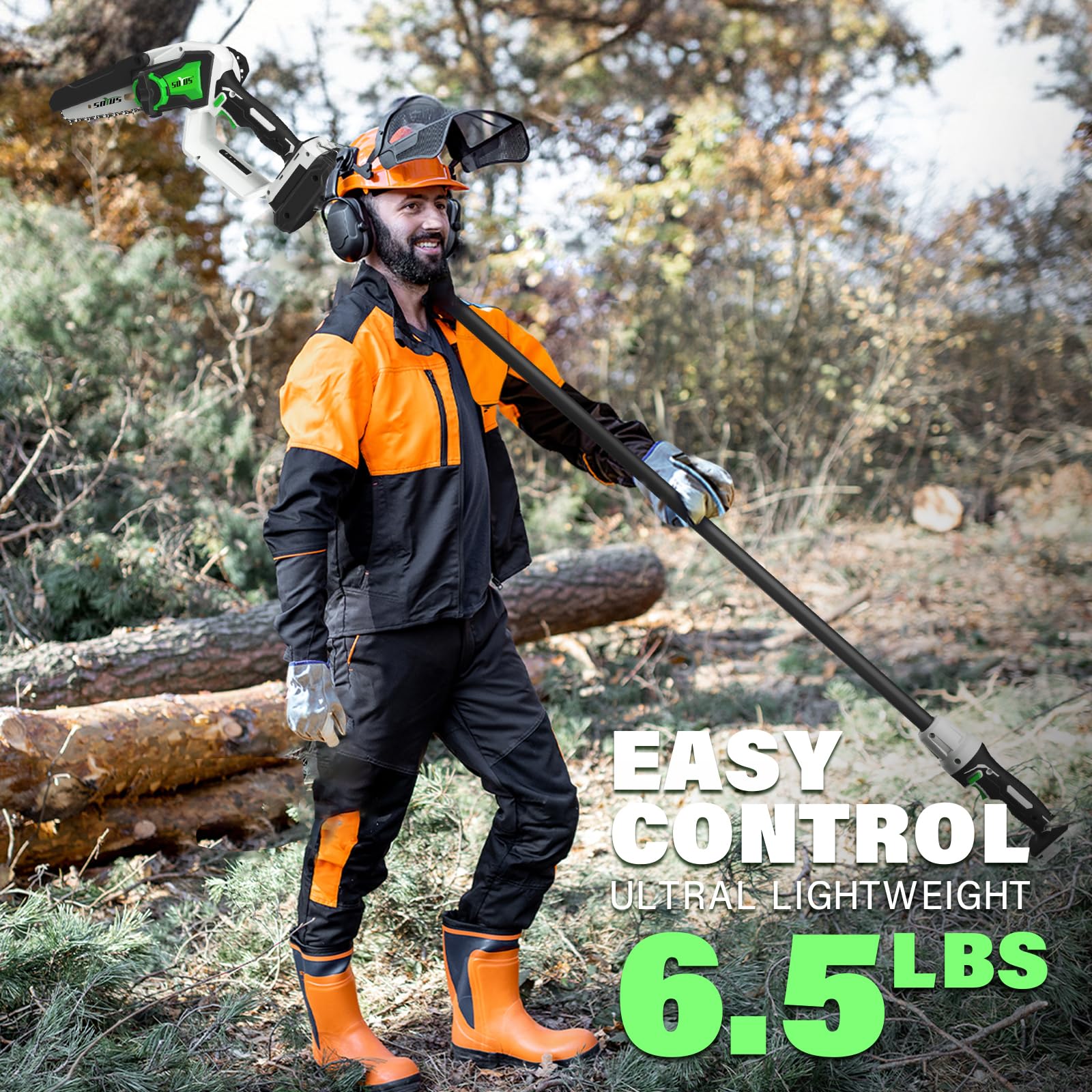 Amazon.co.jp: SOYUS 2in1コードレスポールソー&剪定ソー (2in1