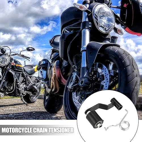 Miniatura 2 de X AUTOHAUX Juego de ajustador de tensor de cadena de motocicleta apto para 110cc 125cc 150cc 250cc 300cc ATV accesorios modificados negro