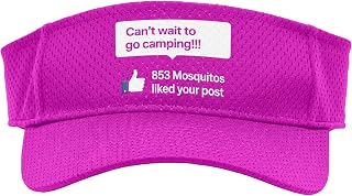 Funny Mosquito Bait Shirts Camping Cant Wait to Go Camping Sport Sun Visor