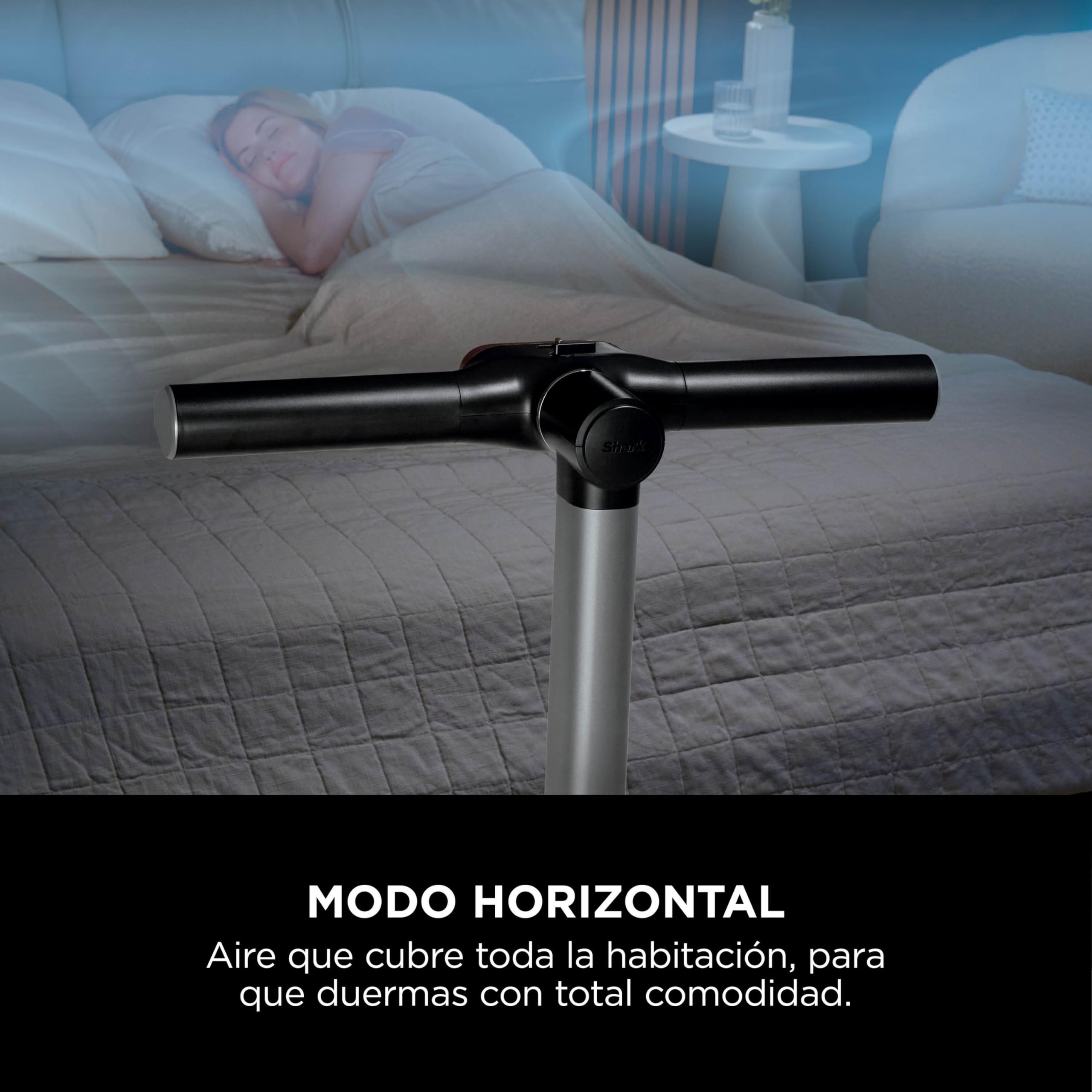 Shark TurboBlade, Ventilador + Calentador 2 en 1, Negro, TH200EU | Ventilador Doble y Calentador, Mando a Distancia