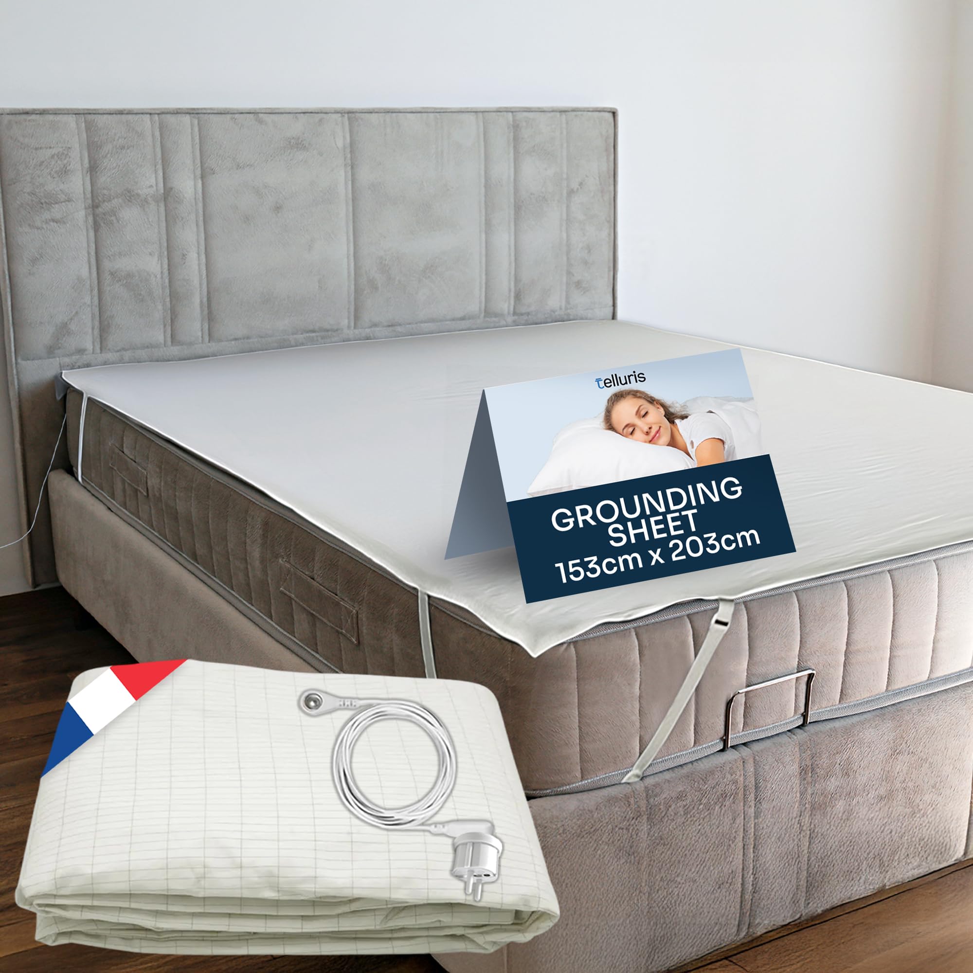 Earthing sheet 153x203 cm pour évacuer le stress et optimiser le sommeil