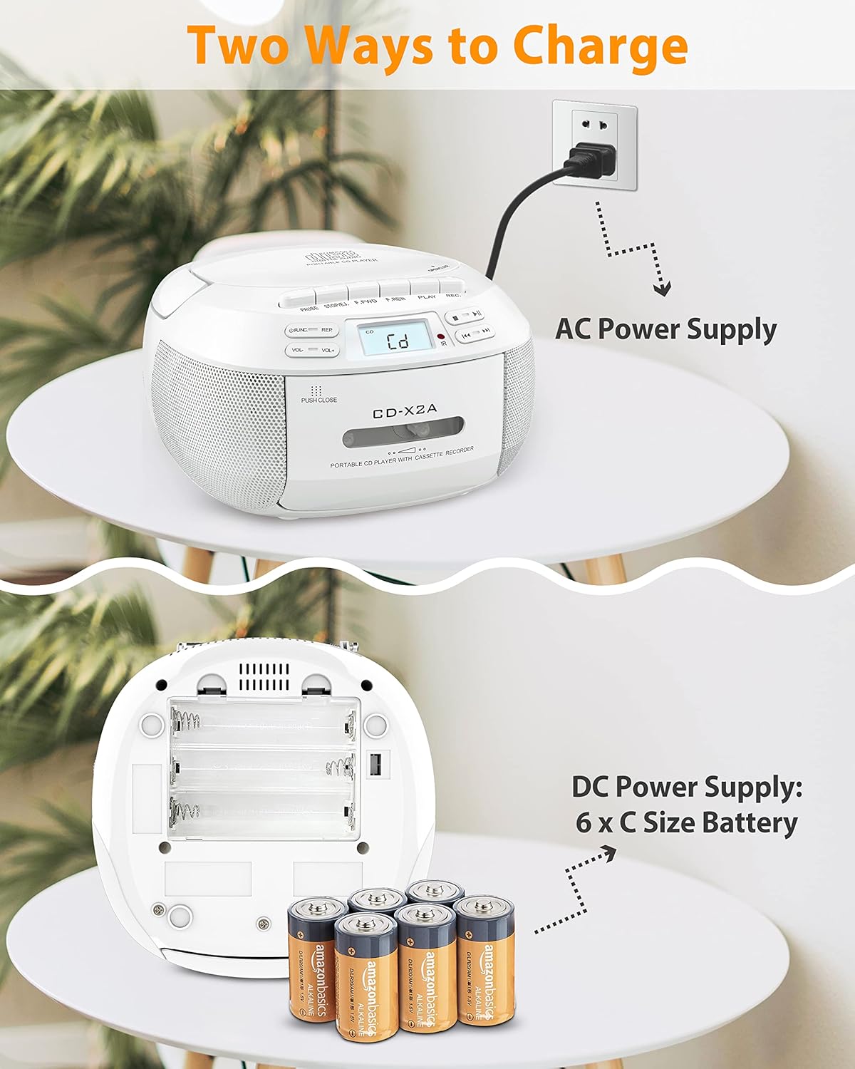 Buy Greadio CD Player Boombox Cassette Player Combo with Bluetooth,AM