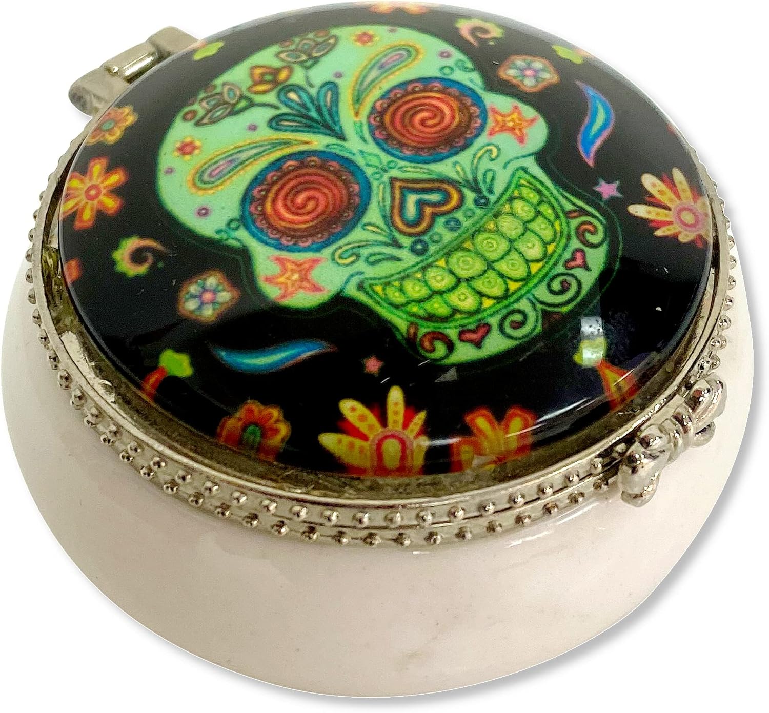 Day of the Dead Sugar Skull Trinket Box Mini Kuwait Ubuy