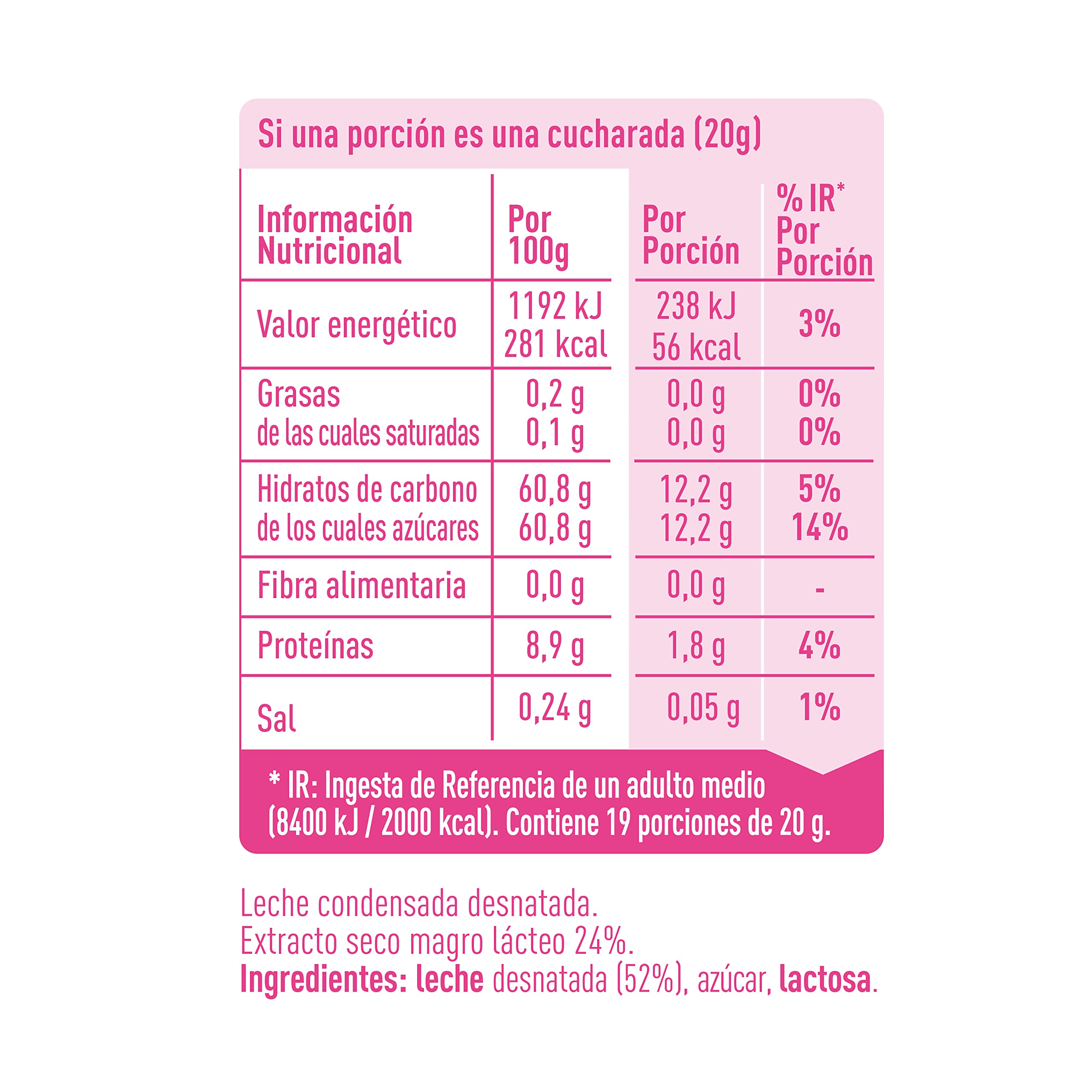 Nestlé La Lechera Leche condensada desnatada Botella 450 g 12 sztuk