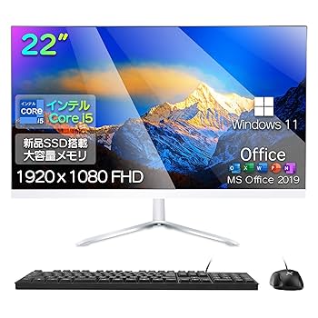 Amazon.co.jp: 一体型pc 22型 液晶一体型 デスクトップパソコン