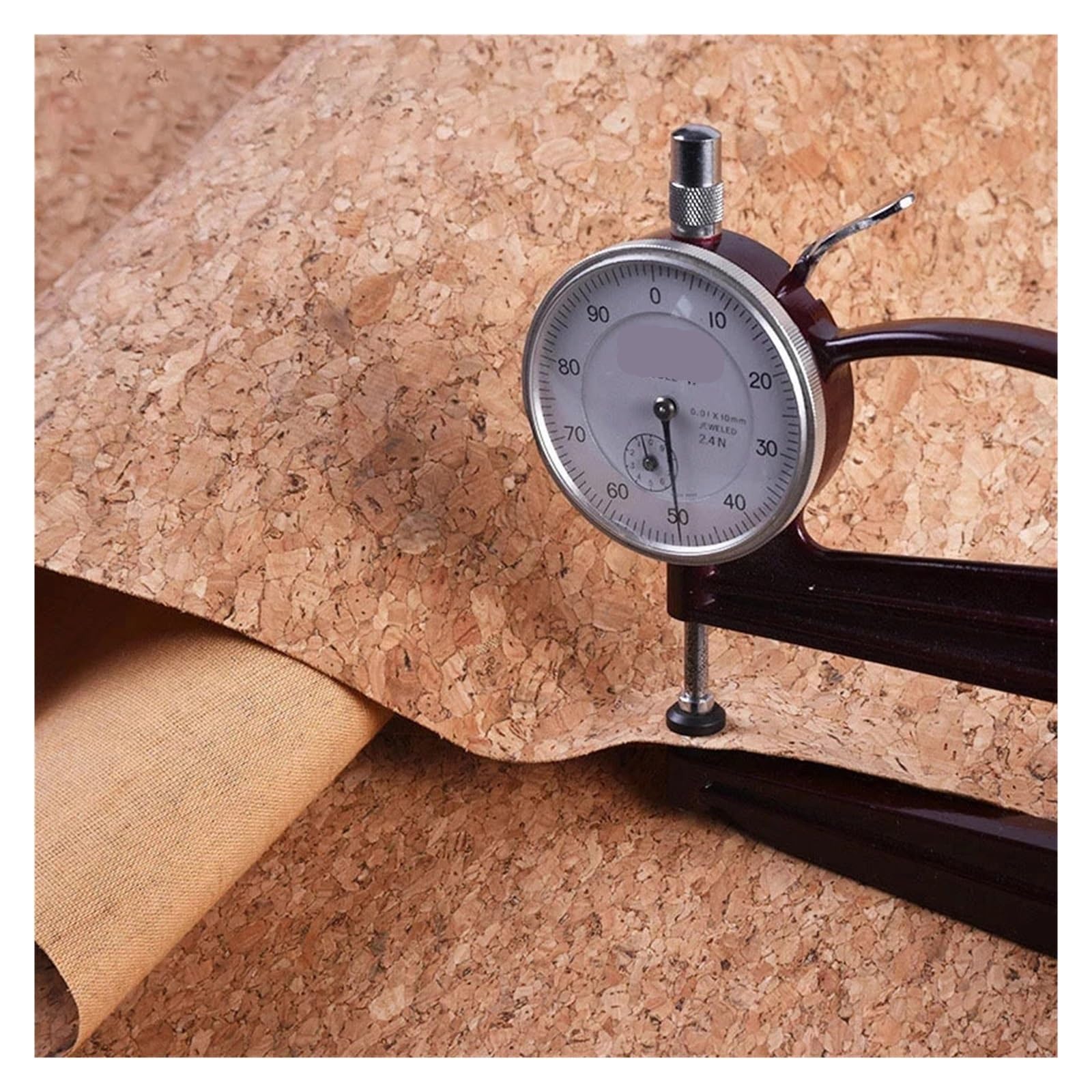 Tissu Mou De Grain En Bois Cuir Liège 90x140cm 0.5mm